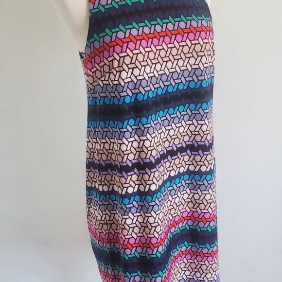 ($248) Trina Turk Women's Boho Macee Lupine Lattice Tank Dress Size 2 - Picture 10 of 10